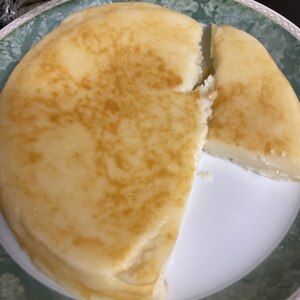 炊飯器とホットケーキミックスでチーズケーキ